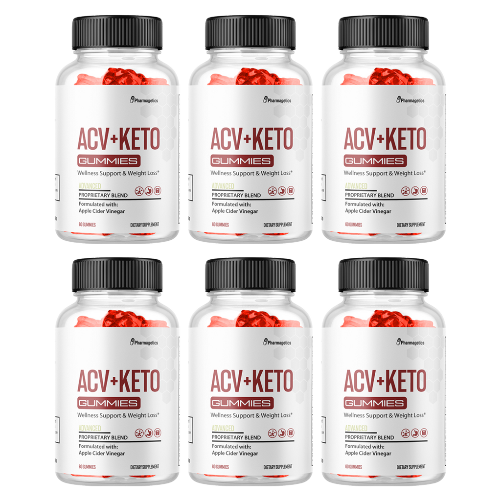 ACV+Keto Gummies Wellnes Support & Weight Loss - 6 Pack