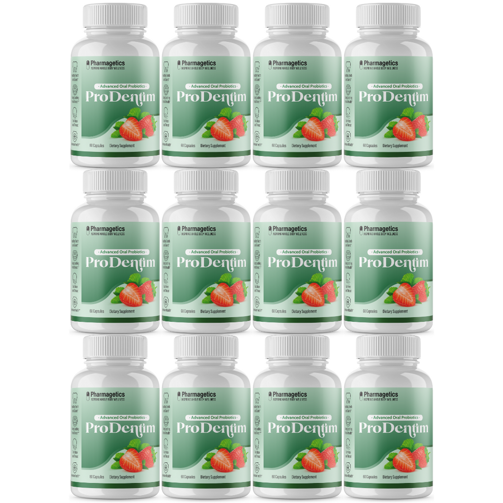 Prodentim Oral Probiotics 40 Billion CFU Improve Teeth Gums Bad Breath - Pro Dentim 12 Bottles