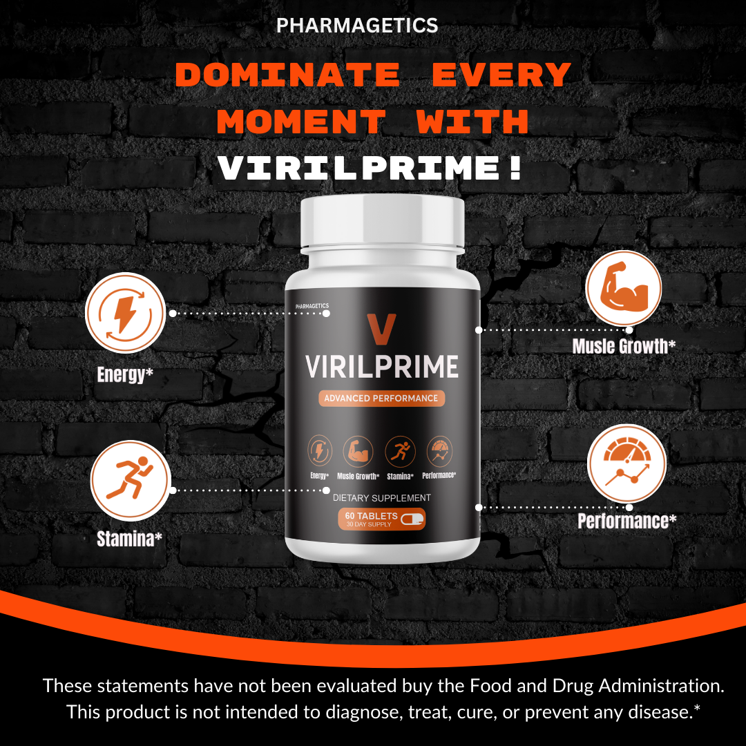 Viril Prime for Men, VirilPrime Advanced Formula Male Support - 6 Bottles