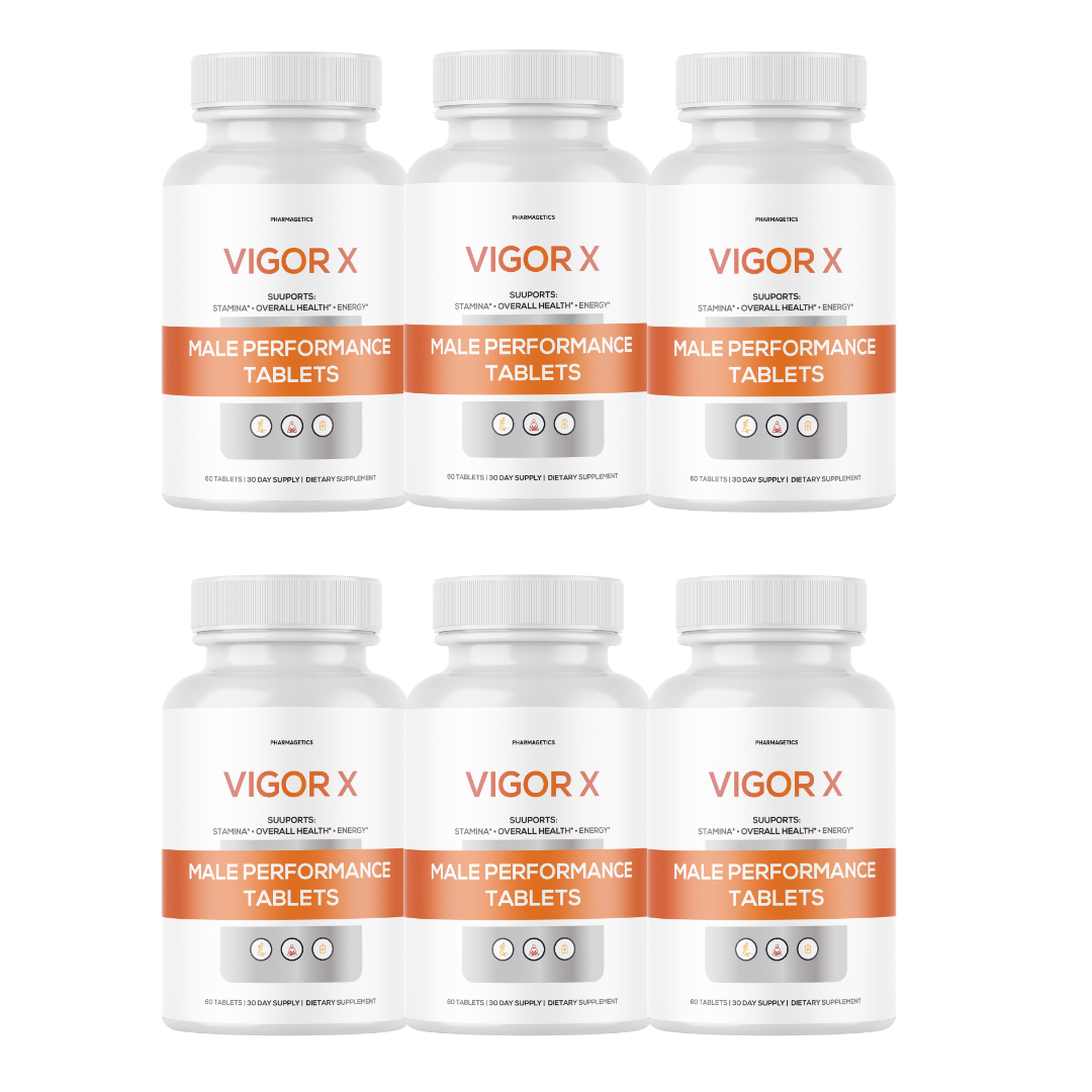 Vigor X Male Performance  VigorX Enhancement  for Men - 6 Bottles