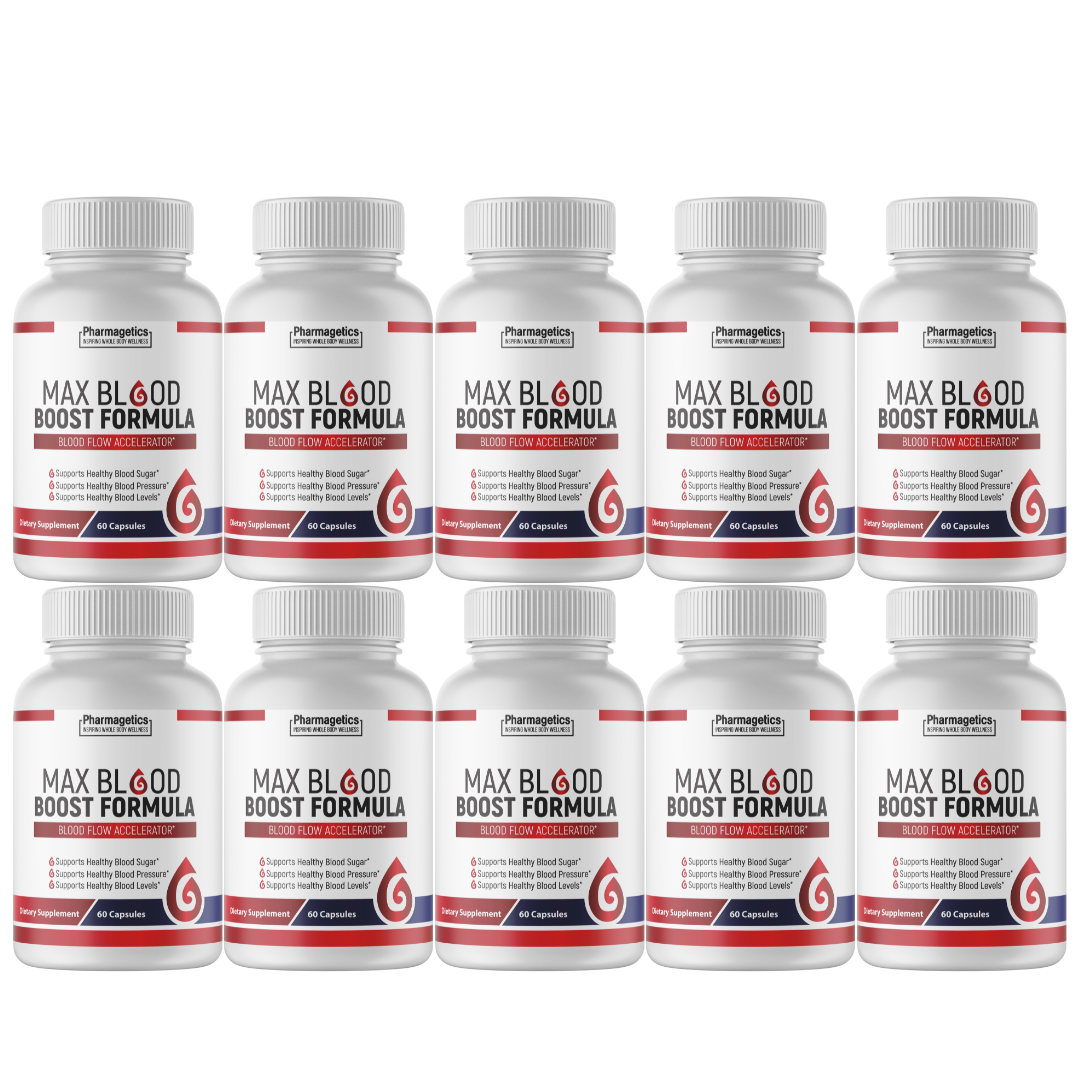 Max Blood Boost Formula - Natural Blood Sugar Supplement  - 10 PACK