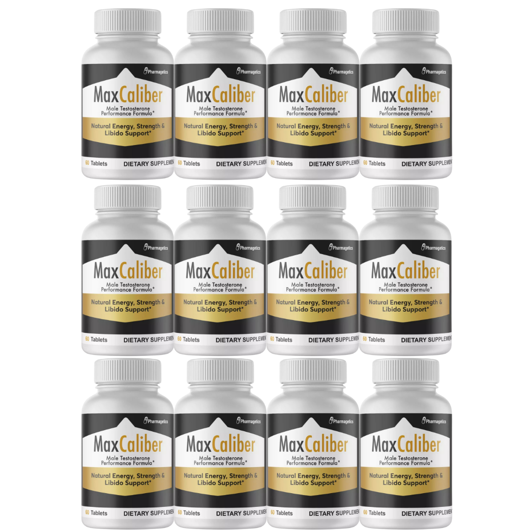 Max Caliber Supplement Male Performance Booster Pills For Men - 12 Bottles