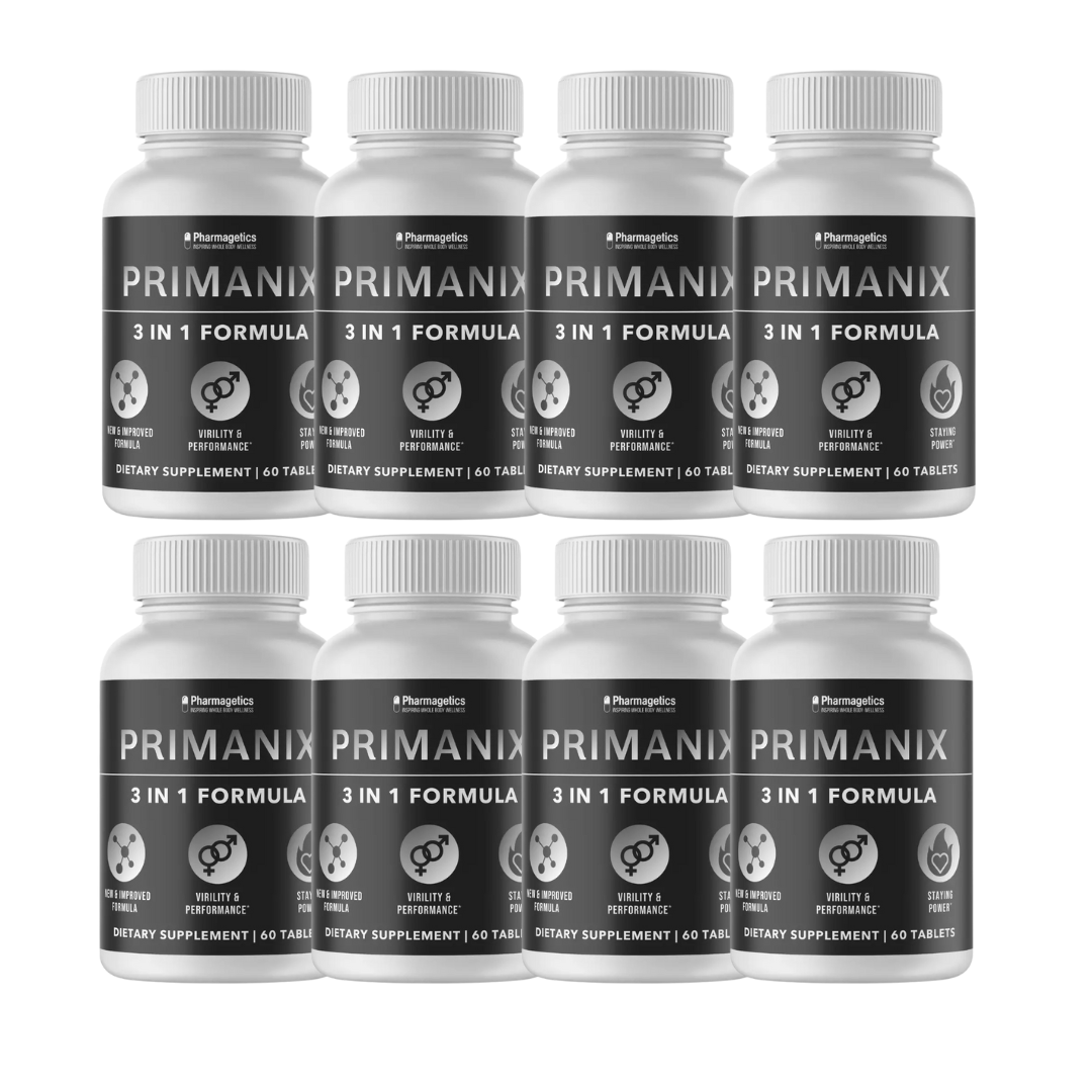 Primanix 3 in 1 Formula Dietary Supplement- 8 Bottles