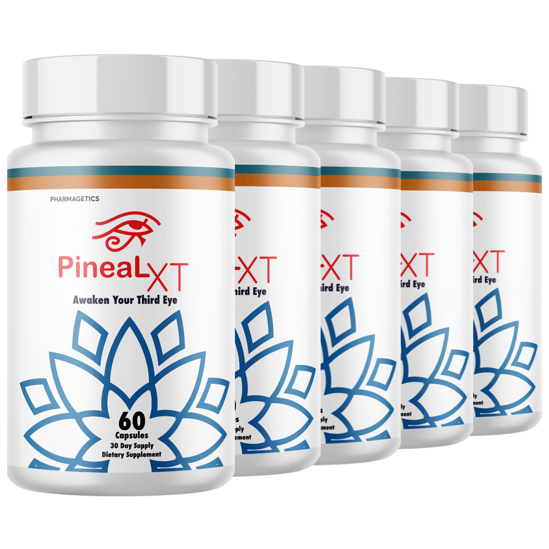 Pineal XT, PinealXT Pineal Gland Support & Energy Pills - 5  Bottles