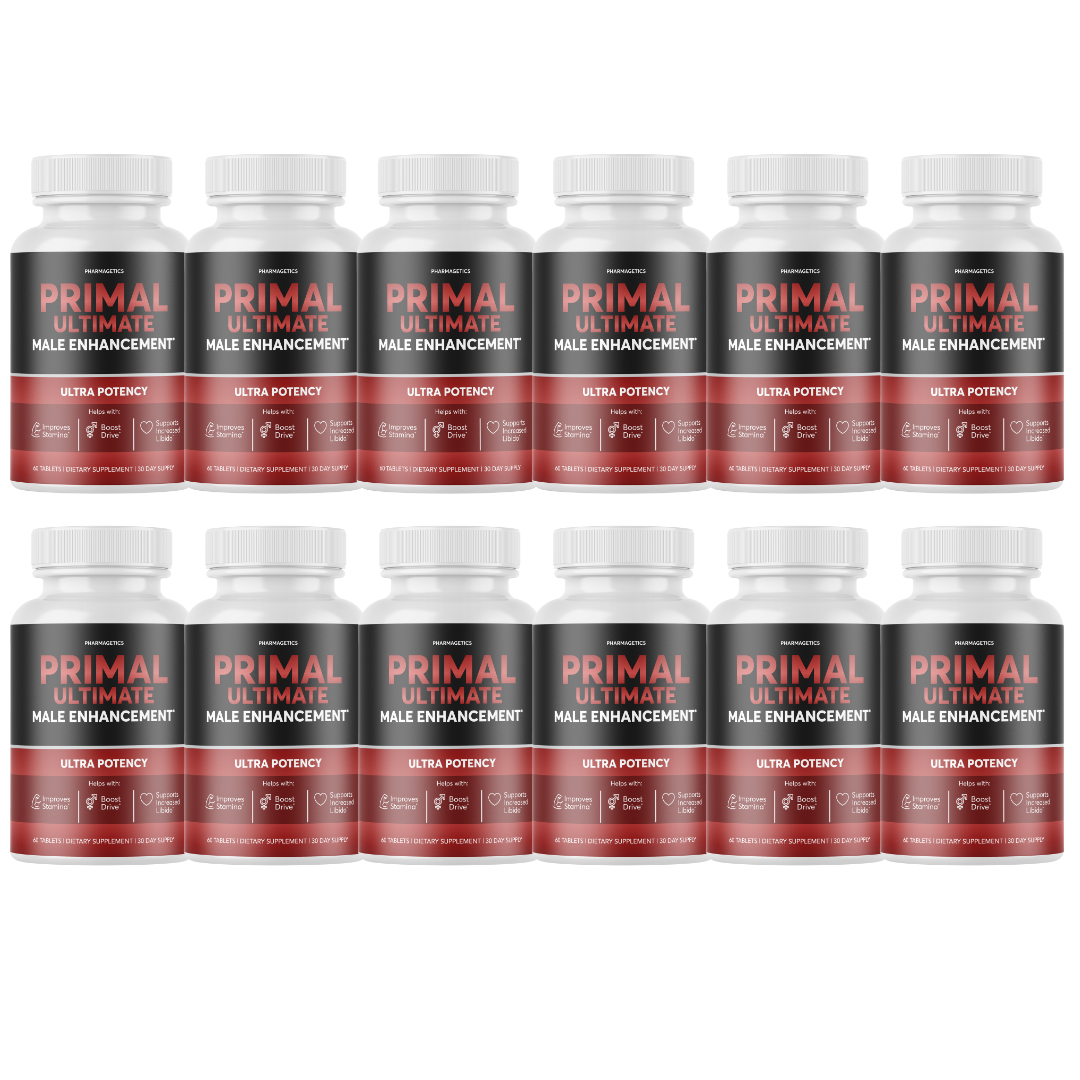 Primal Ultimate Male Enhancement Ultra Potency Boost Stamina - 12 Bottles