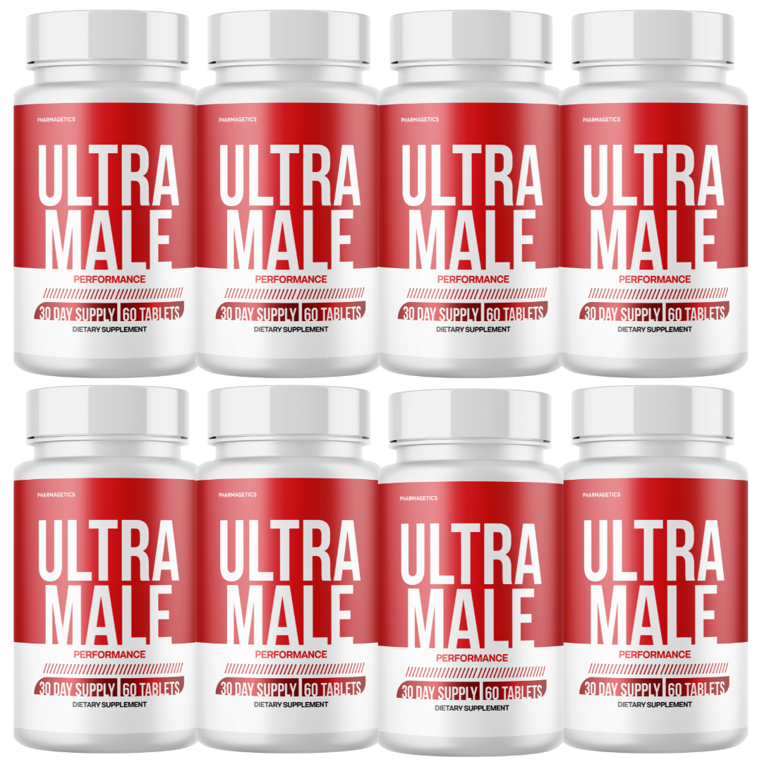 Ultra Male Capsules UltraMale Vitality Supplement Men - 8 Bottles