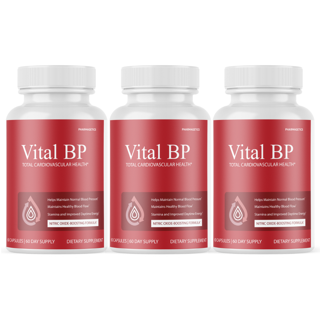 Vital BP Blood Support Supplement VitalBP for Blood Flow - 3 Bottles