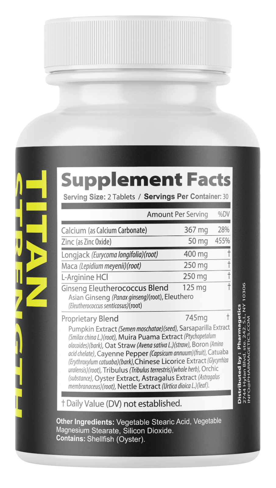 Titan Strength Pills Titan Strength Max Strength Formula - 8 Bottles