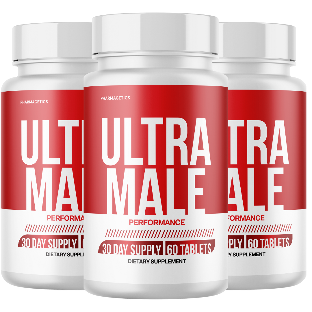 Ultra Male Capsules UltraMale Vitality Supplement Men - 3 Bottles