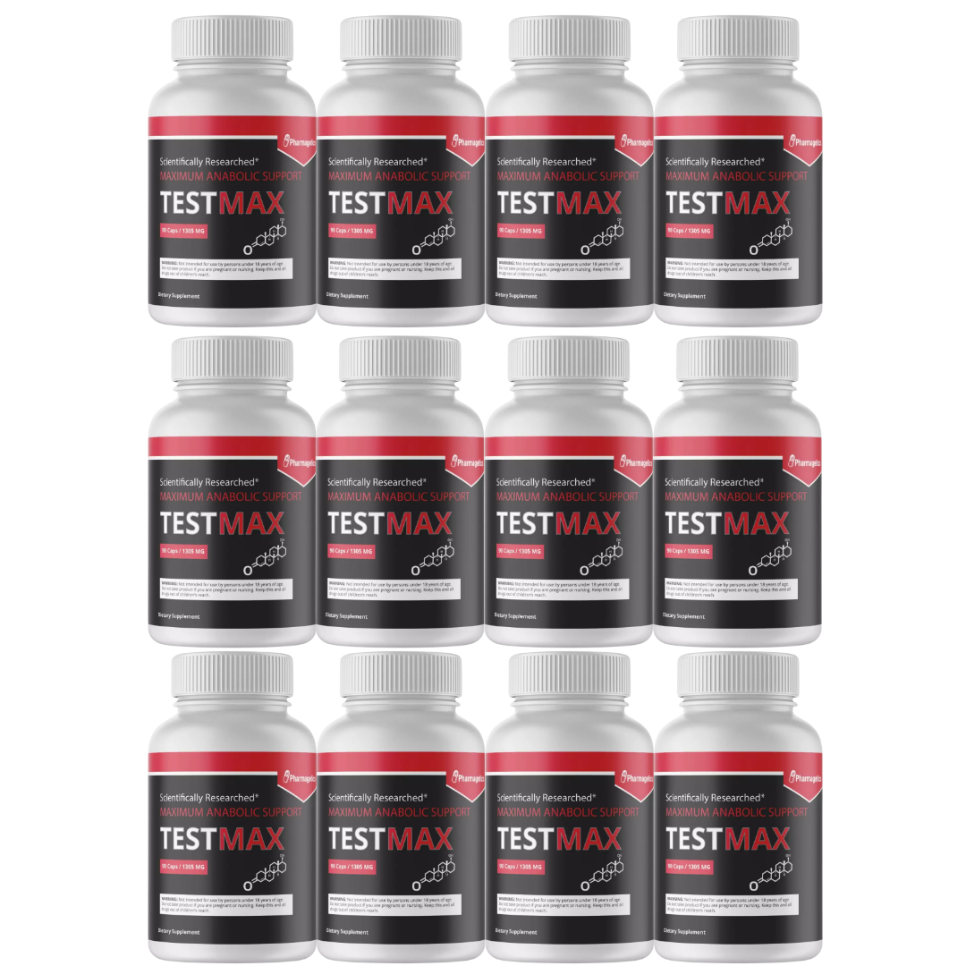 TestMax - Extreme Anabolic Activator - Testosterone Booster - 12 Bottles