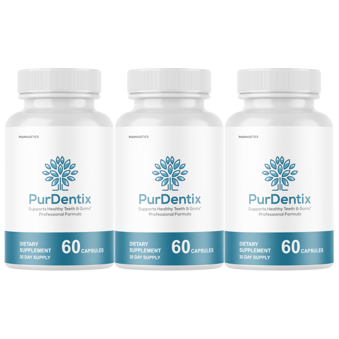 Purdentix Oral Probiotic Support Healthy Teeth and Gums Pur Dentix - 3 Bottles