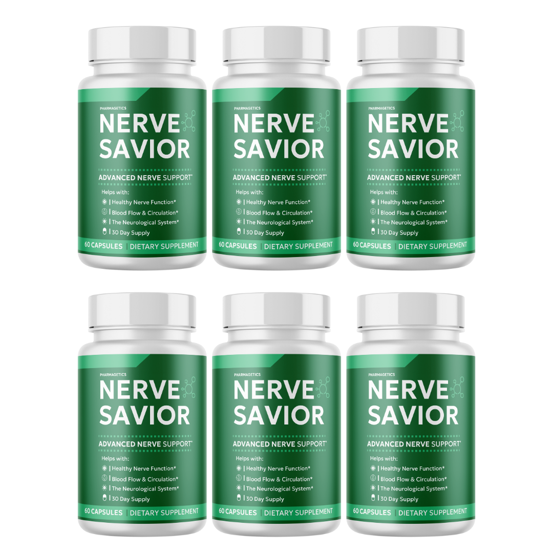 Nerve Savior Advanced Nerve Support 6 Bottles 360 Capsules