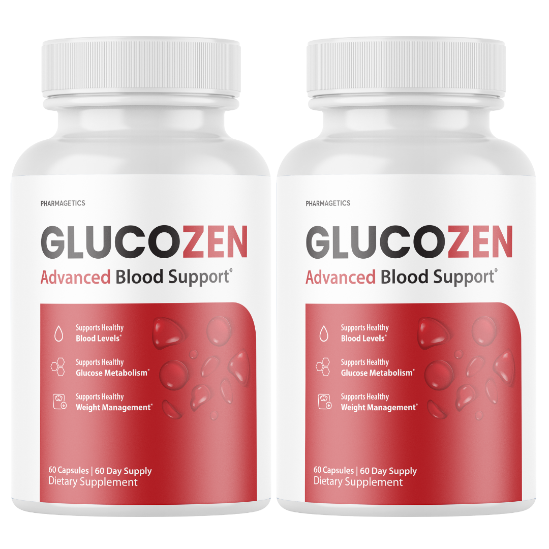 Glucozen Blood Capsules Healthy Blood Support Supplement - 2 Bottles