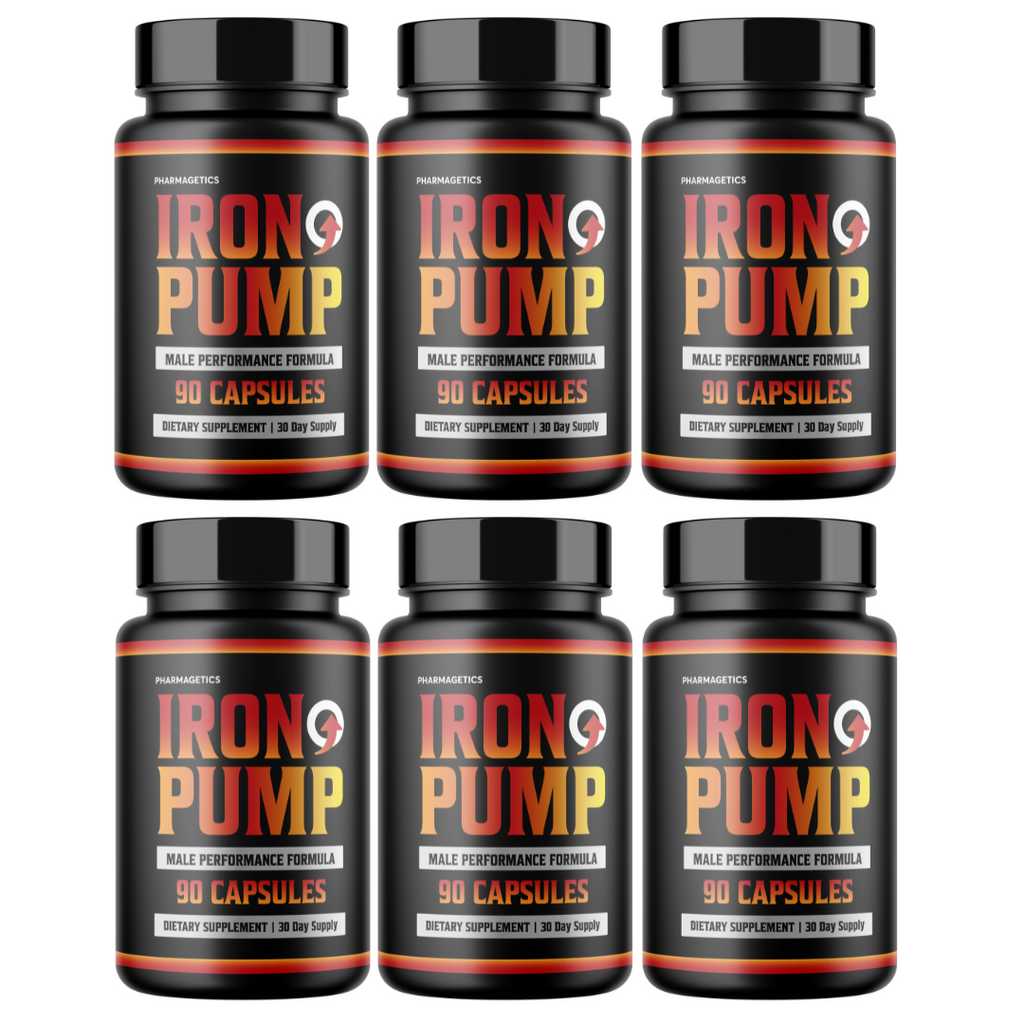 Iron Pump Male Performance Formula 6 Bottles 540 Capsules