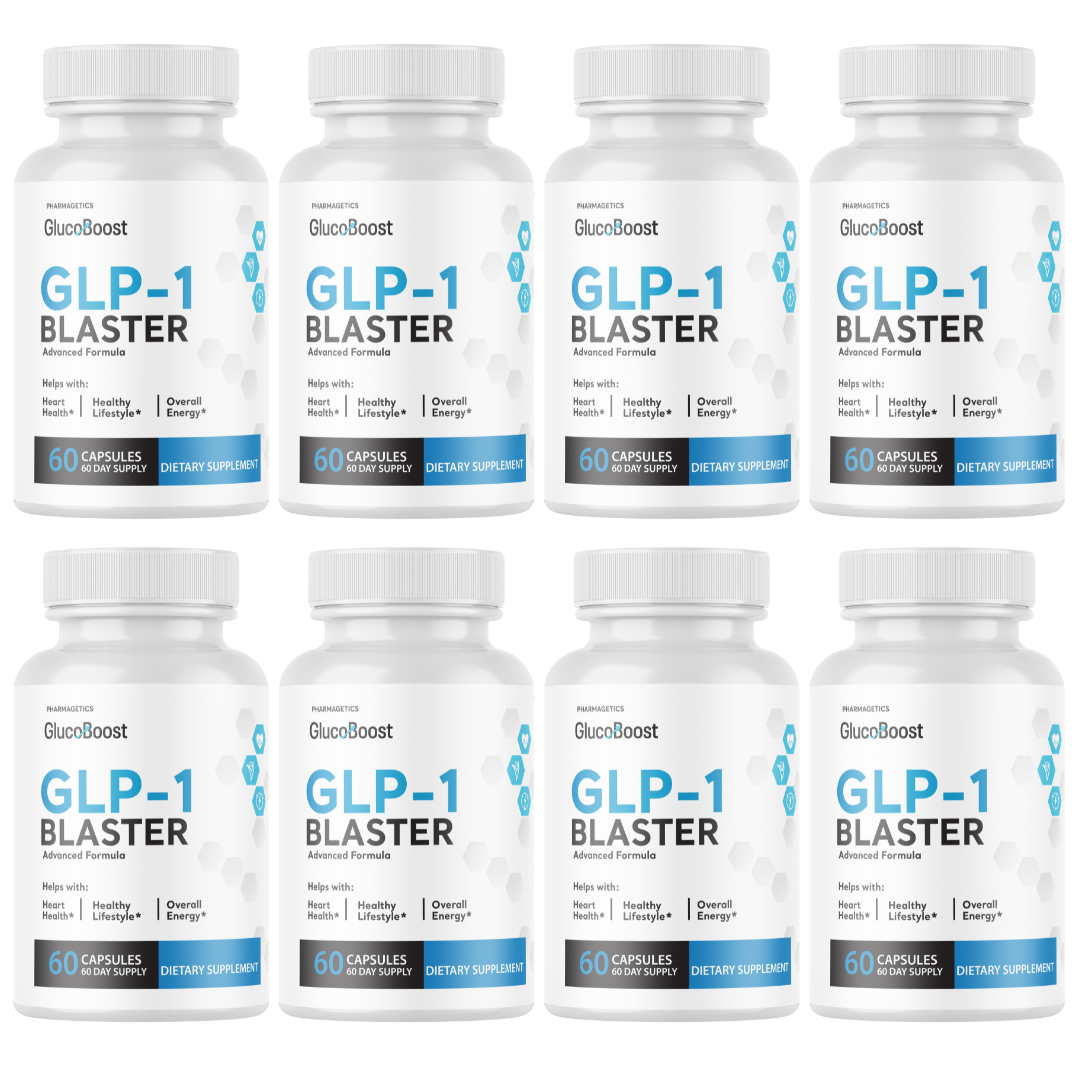 GlucoBoost GLP-1 Booster, Gluco Boost Blood Support - 8 Bottles