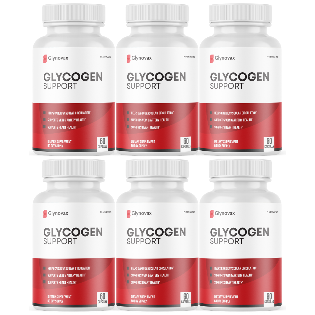 Glycogen Blood Sugar Support Pills Advanced Glynovax Formula - 6 Bottles