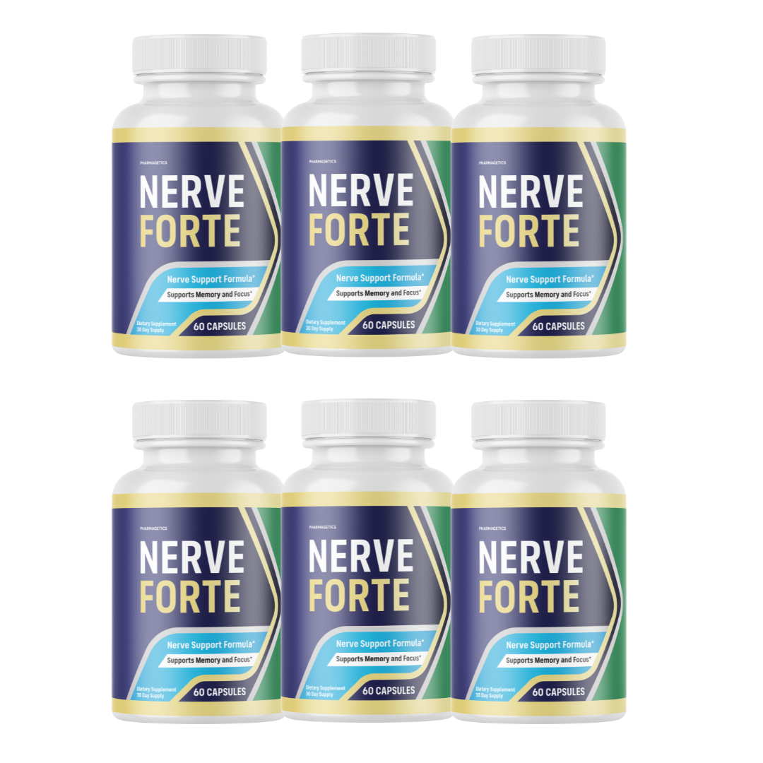 Nerve Forte Capsules for Nerve Health and Discomfort Relief - 6 Bottles