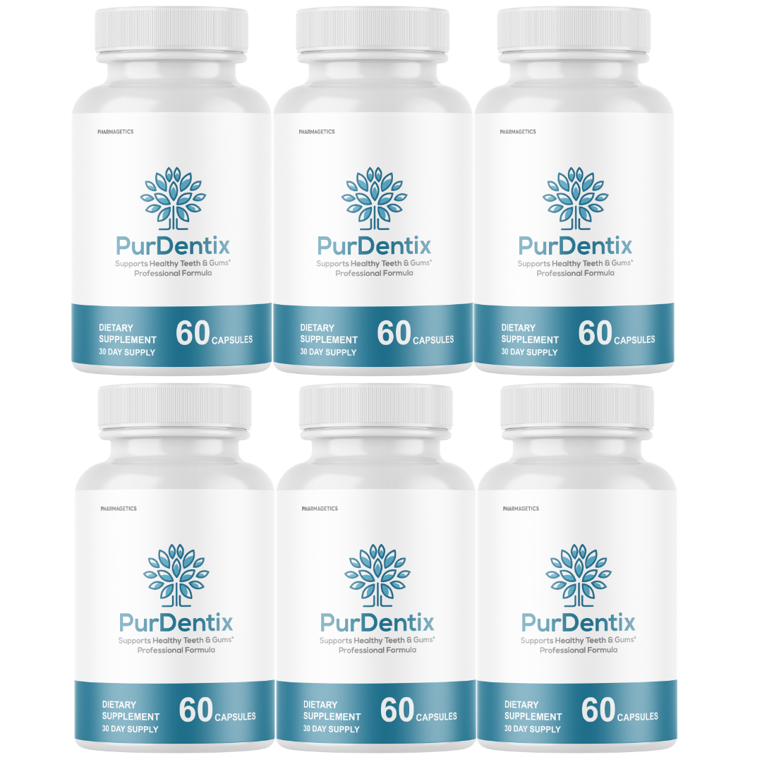 Purdentix Oral Probiotic Support Healthy Teeth and Gums Pur Dentix - 6 Bottles