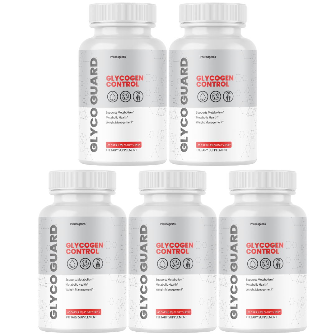 Glyco Guard Blood Sugar Support & Glycogen Control Supplement - 5 Bottles