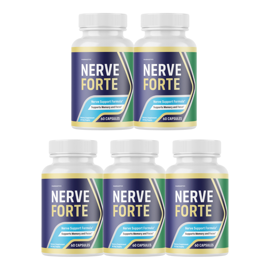 Nerve Forte Capsules for Nerve Health and Discomfort Relief - 5 Bottles