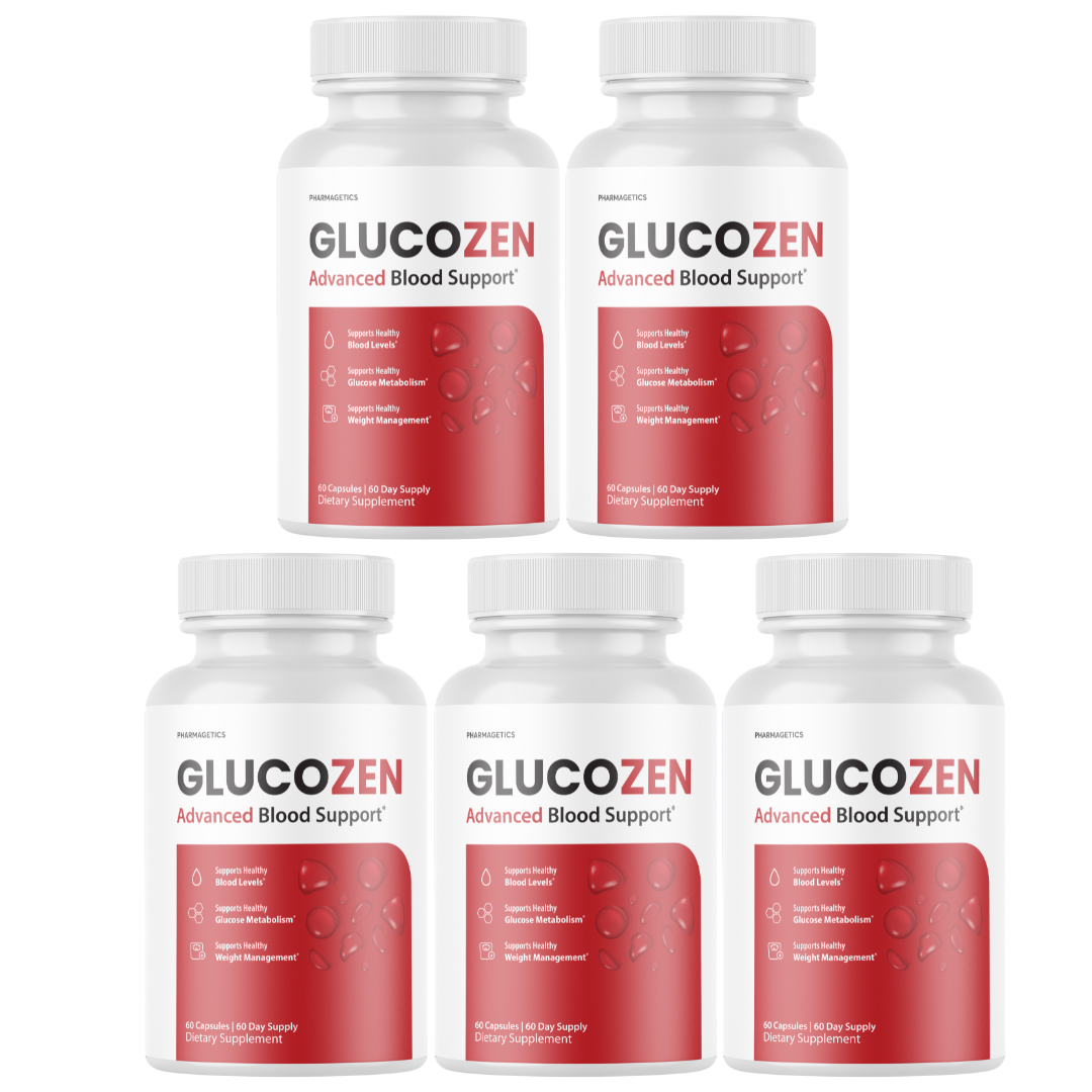 Glucozen Blood Capsules Healthy Blood Support Supplement - 5 Bottles