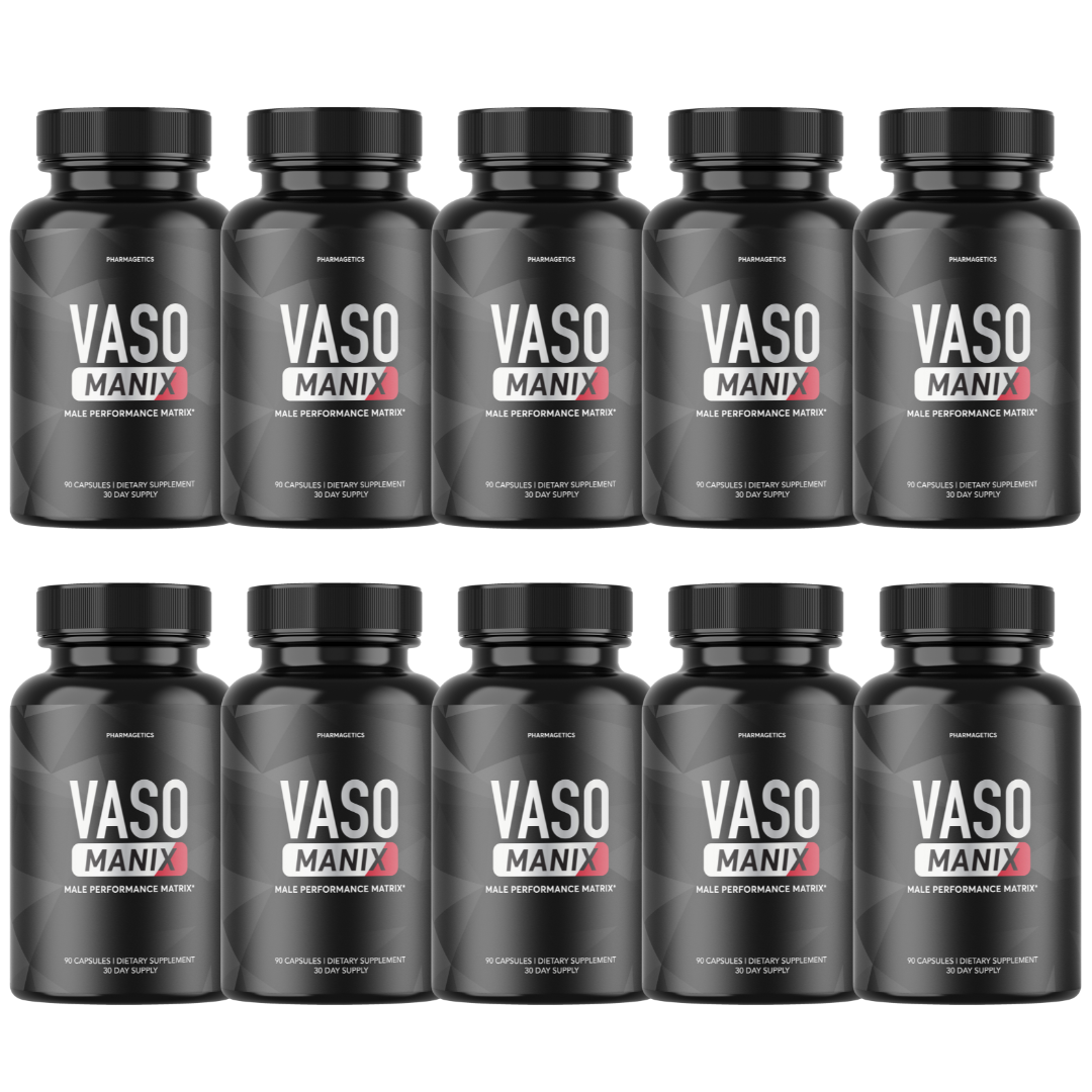 Vaso Manix - Support Energy Vitality and Overall Wellness - 10 Bottles