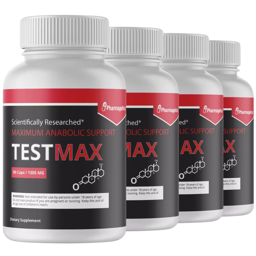 TestMax - Extreme Anabolic Activator - Testosterone Booster - 4 Bottles