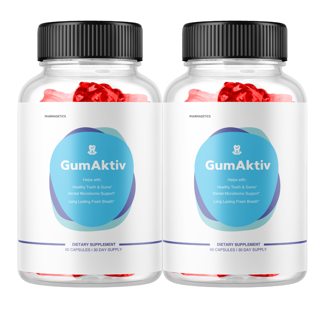 GumAktiv Capsules for Gums & Teeth Health for Dental Support - 2 Bottles