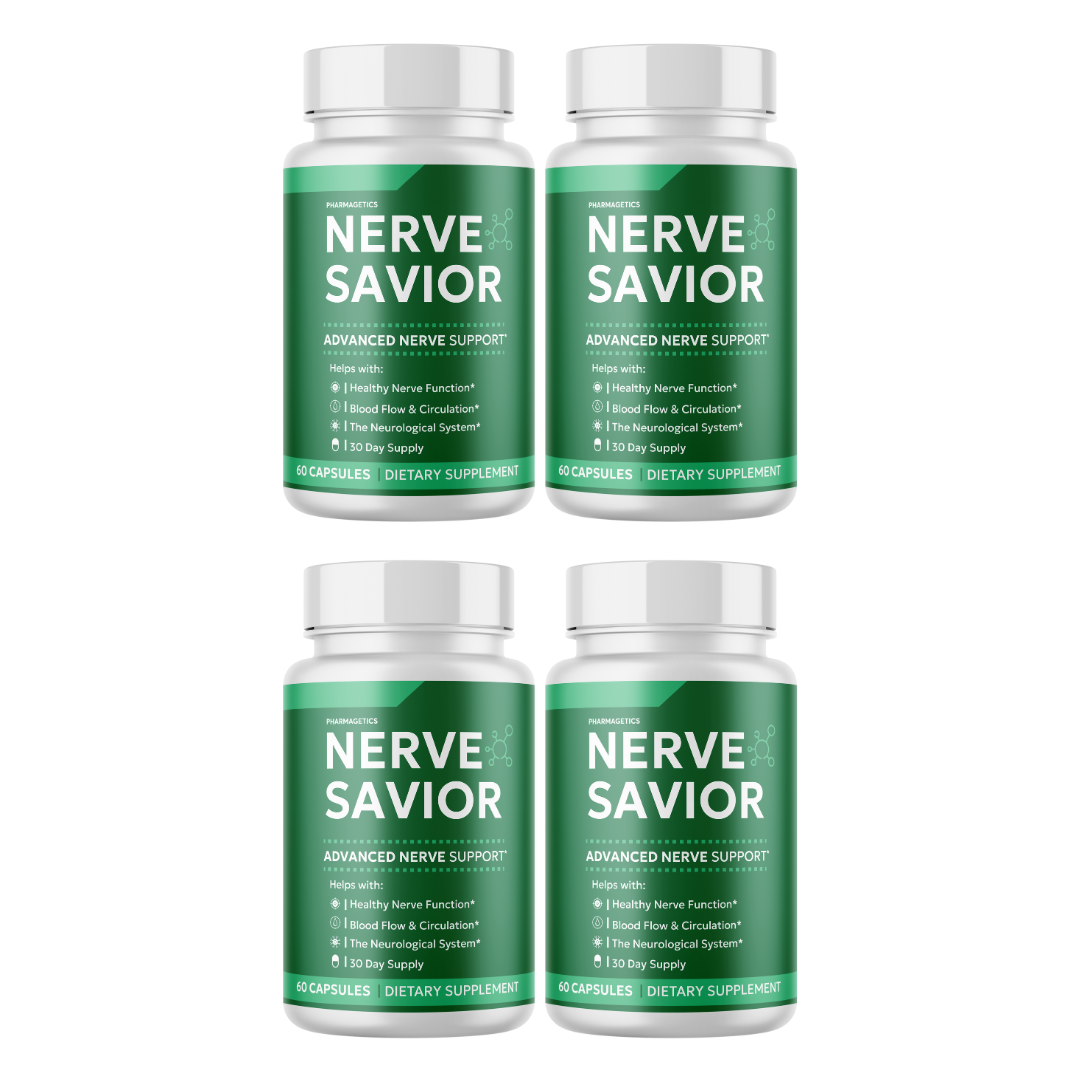 Nerve Savior Advanced Nerve Support 4 Bottles 240 Capsules