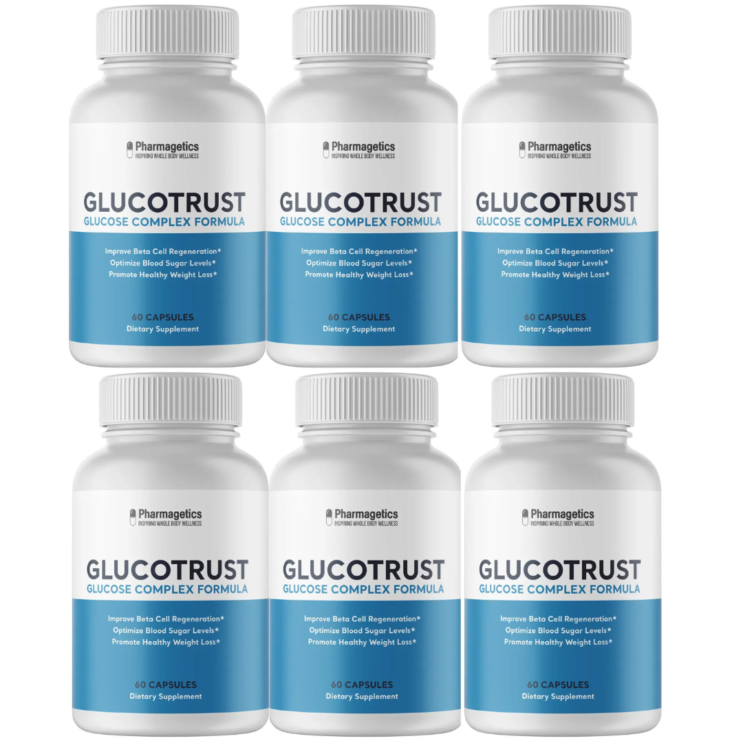 Glucotrust Blood Sugar Support Supplement - 6 Bottles