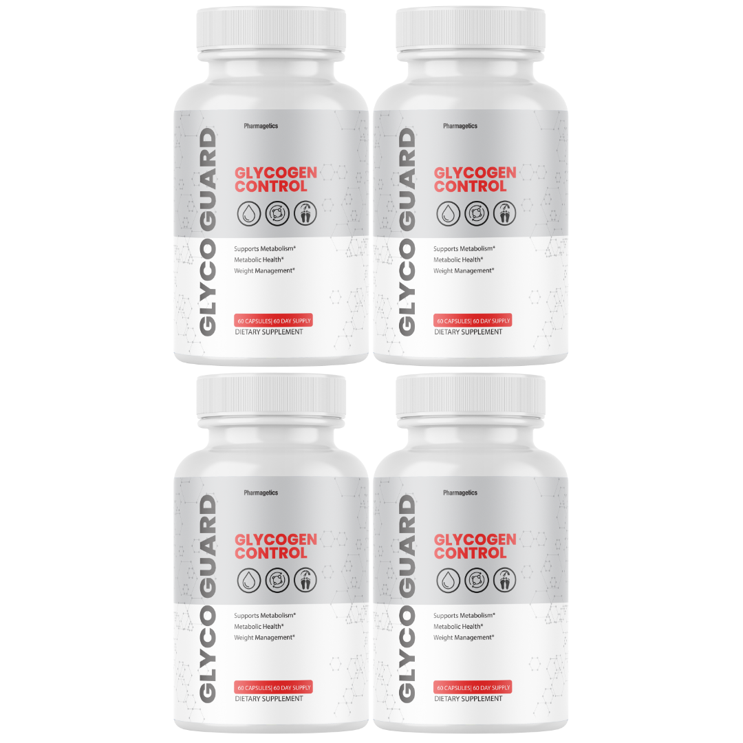 Glyco Guard Blood Sugar Support & Glycogen Control Supplement - 4 Bottles