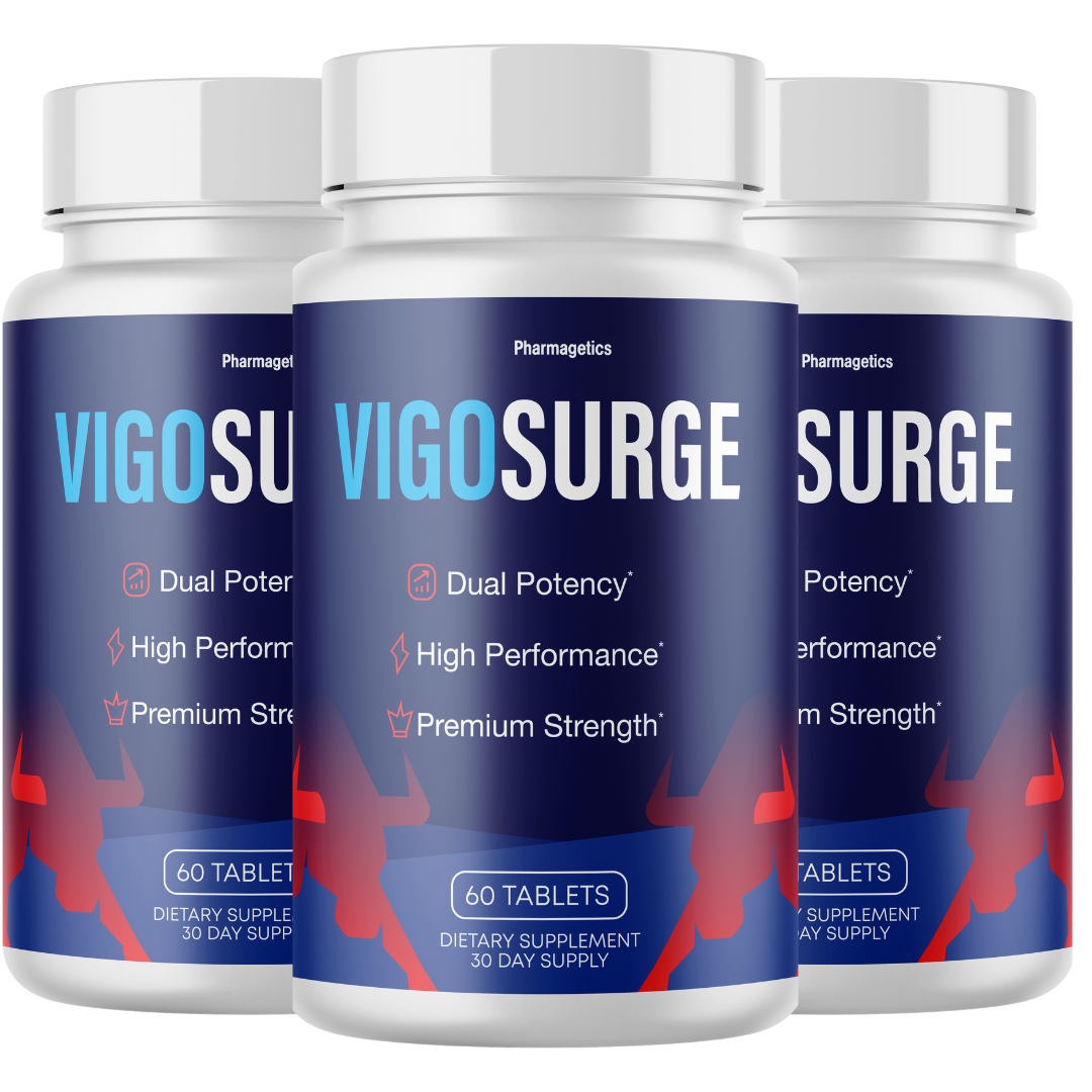 VigoSurge for Men Vigo Surge Enhancement Pills for Male Performance - 3 Bottles