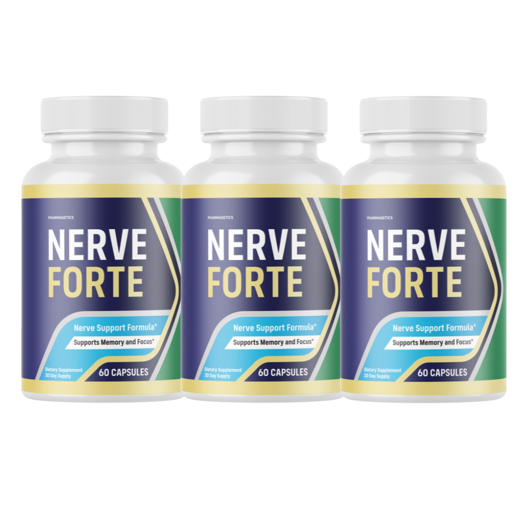 Nerve Forte Capsules for Nerve Health and Discomfort Relief - 3 Bottles