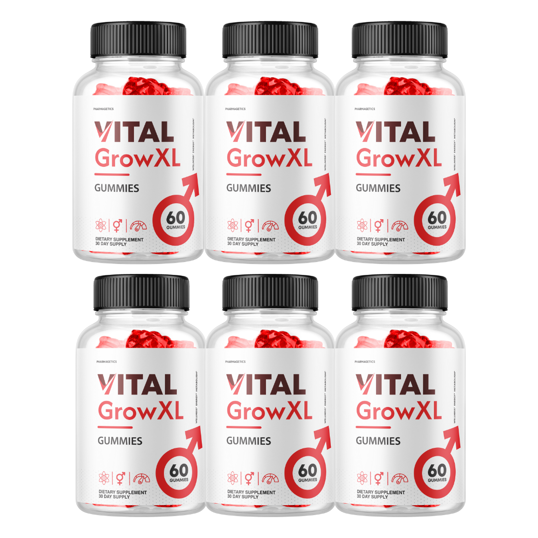 Vital Grow XL Extreme Stamina & Energy Gummies - 6 Bottles