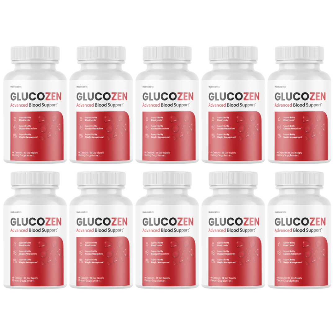 Glucozen Blood Capsules Healthy Blood Support Supplement - 10 Bottles