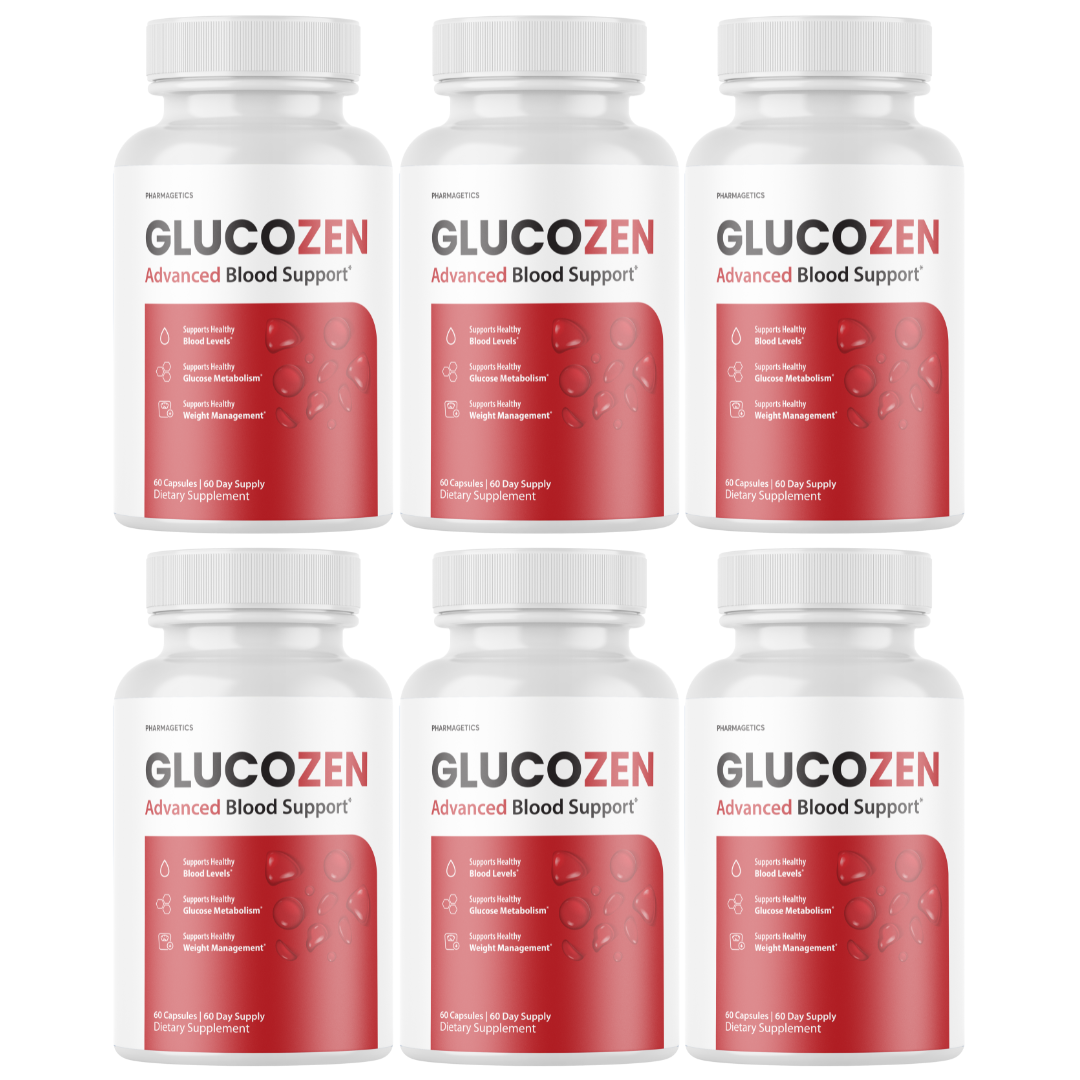 Glucozen Blood Capsules Healthy Blood Support Supplement - 6 Bottles