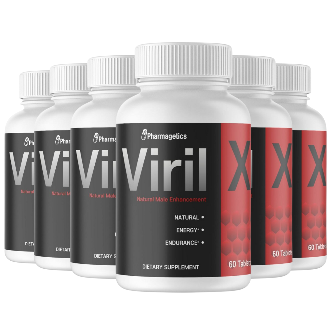 Viril X Dietary Supplement, Natural Male Enhancement - 6 Bottles