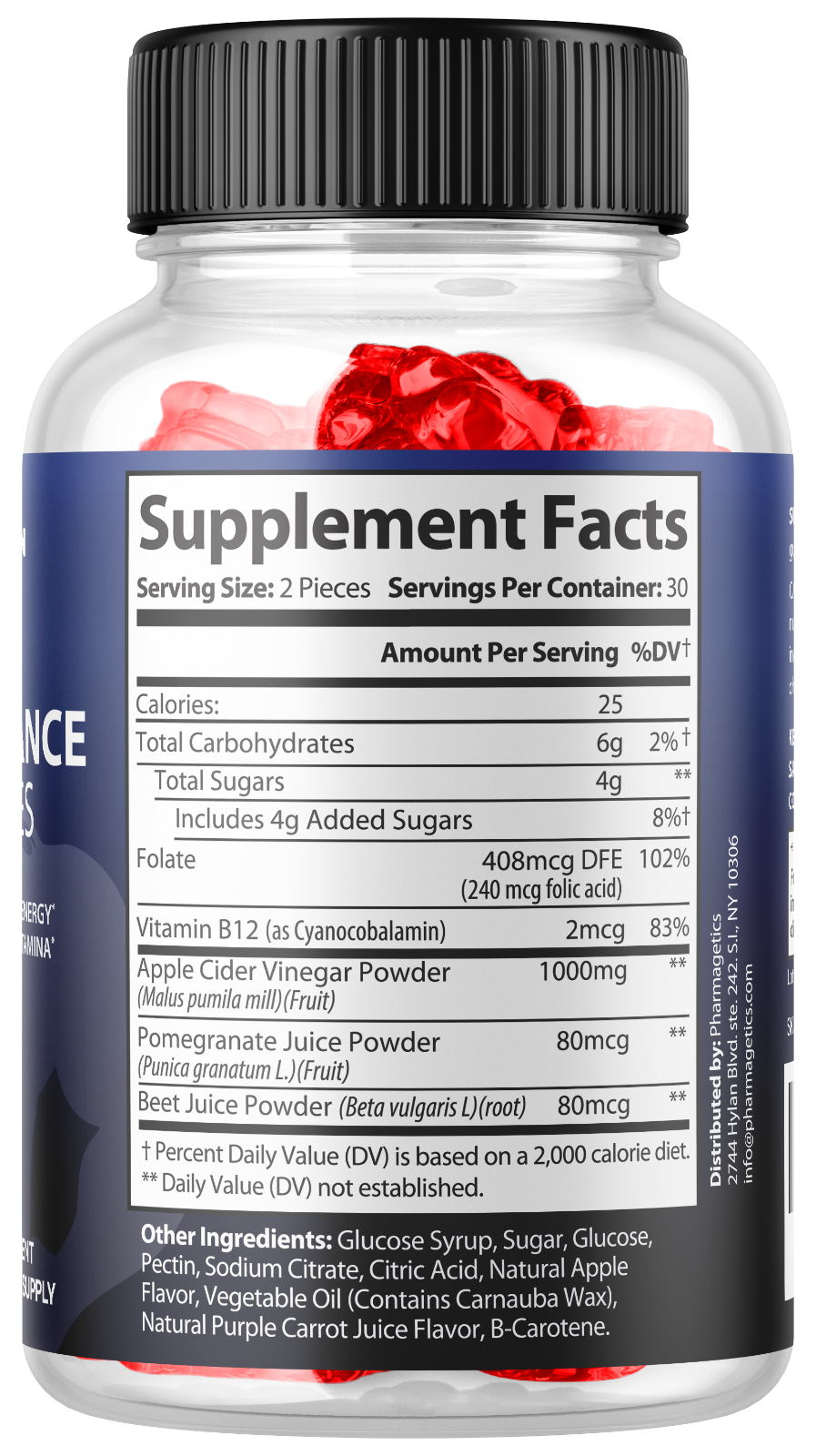 PhenMan Max Performance Gummies Boost Energy Stamina - 5 Bottles