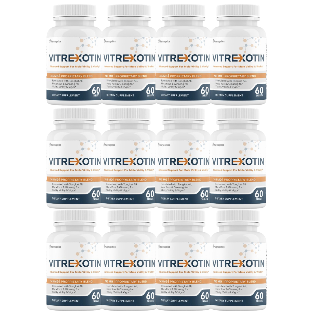 Vitrexotin Advanced Support For Male Virility & Vitality - 12 Bottles