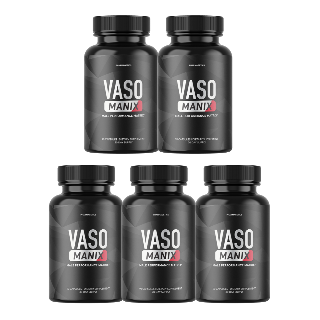 Vaso Manix - Support Energy Vitality and Overall Wellness - 5 Bottles