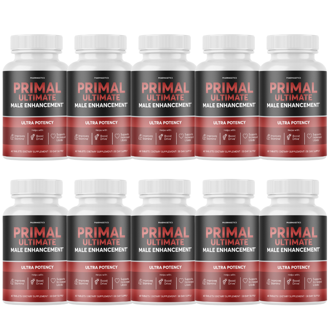 Primal Ultimate Male Enhancement Ultra Potency Boost Stamina - 10 Bottles