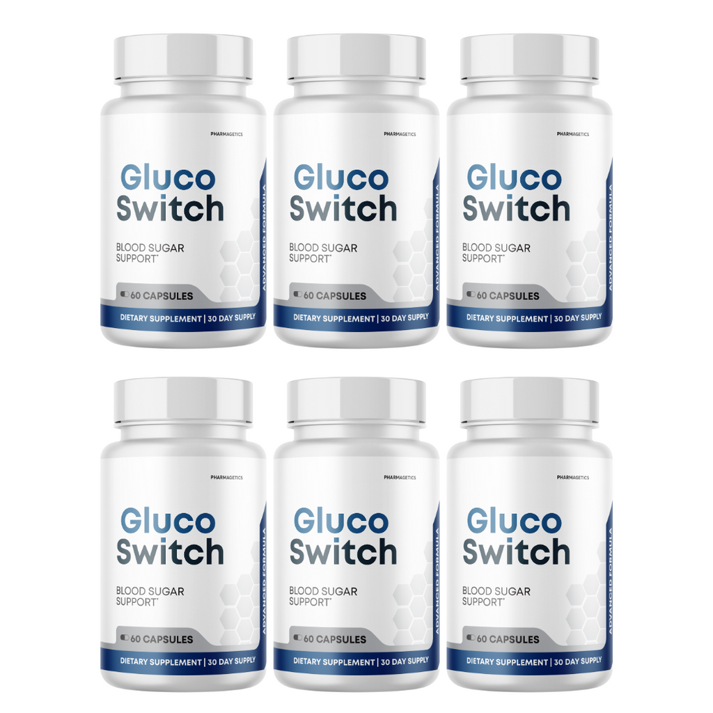 Gluco Switch Blood Sugar Support 6 Bottles 360 Capsules