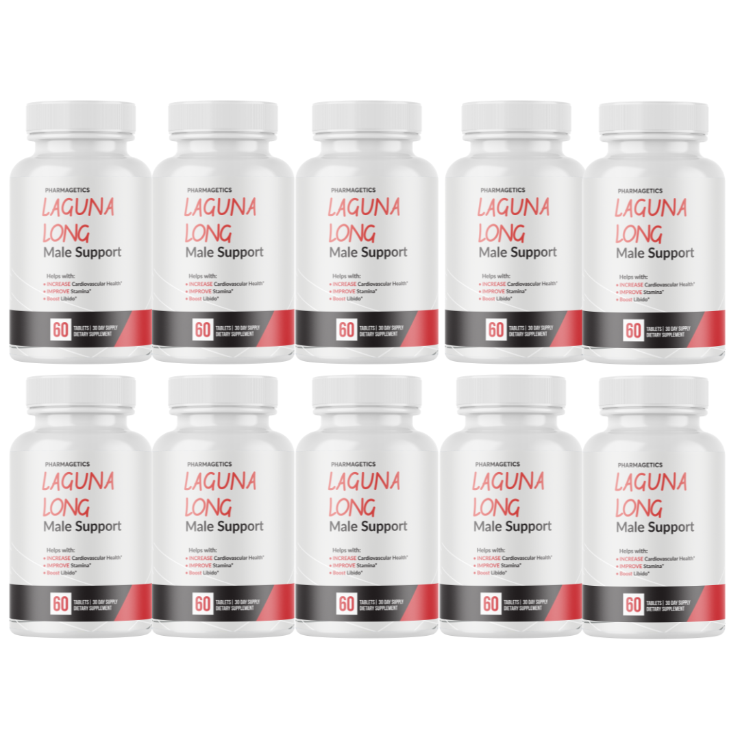 Laguna Long Male Support Tablets LagunaLong Power Performance - 10 Bottles