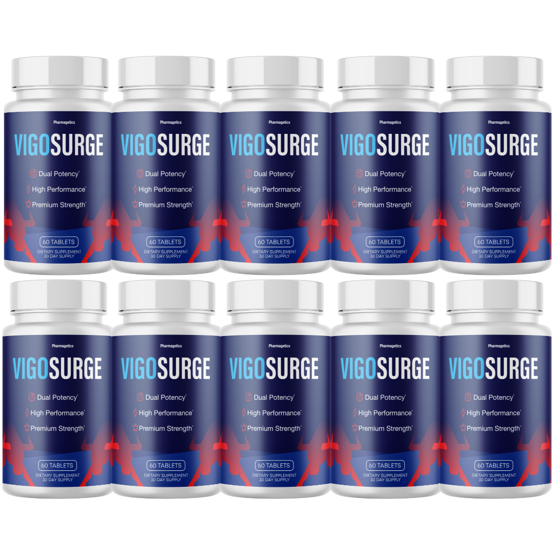 VigoSurge for Men Vigo Surge Enhancement Pills for Male Performance - 10 Bottles