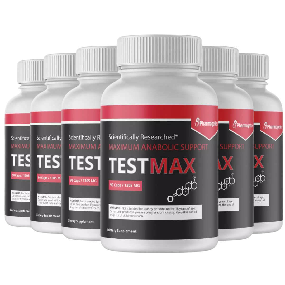 TestMax - Extreme Anabolic Activator - Testosterone Booster - 6 Bottles