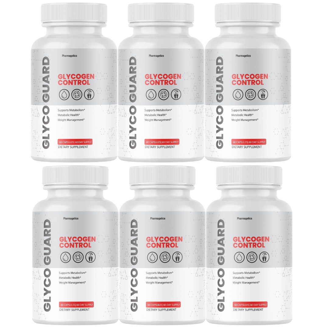 Glyco Guard Blood Sugar Support & Glycogen Control Supplement - 6 Bottles