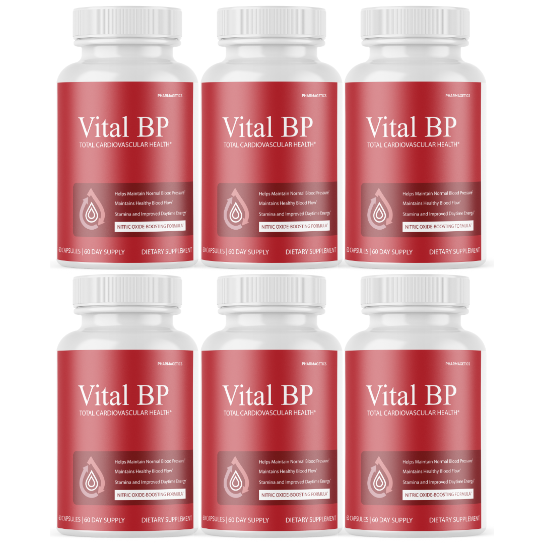 Vital BP Blood Support Supplement VitalBP for Blood Flow - 6 Bottles