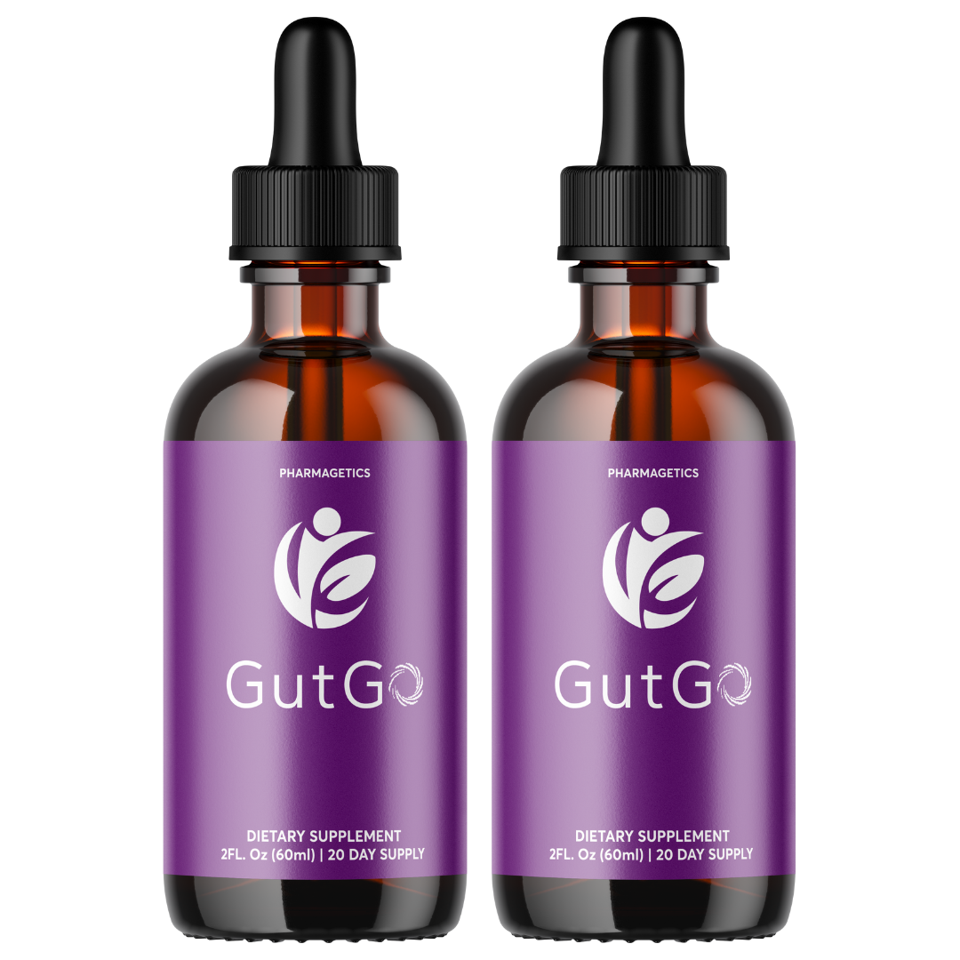 Gut Go Health Supplement - Improve Gut Health - Official Formula - 2 Bottles