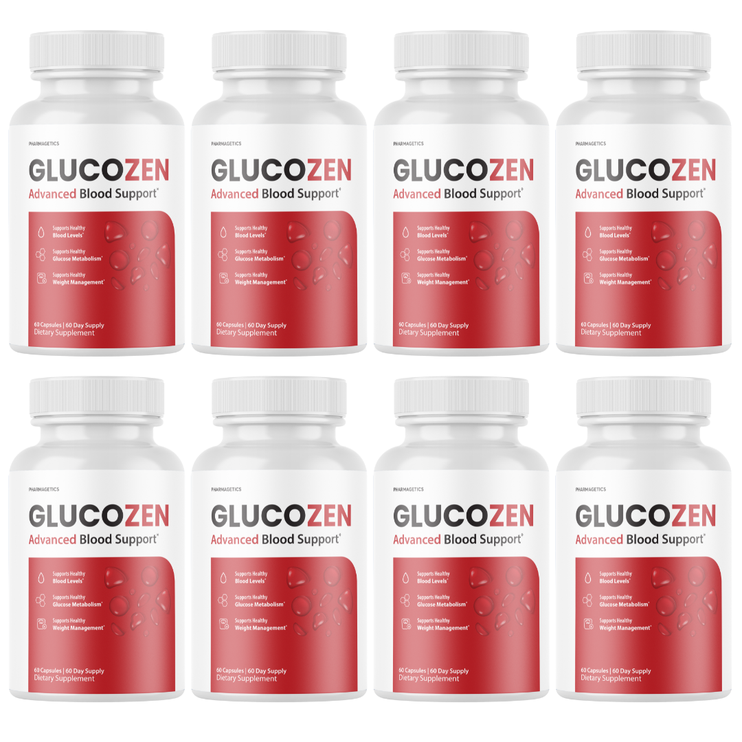 Glucozen Blood Capsules Healthy Blood Support Supplement - 8 Bottles