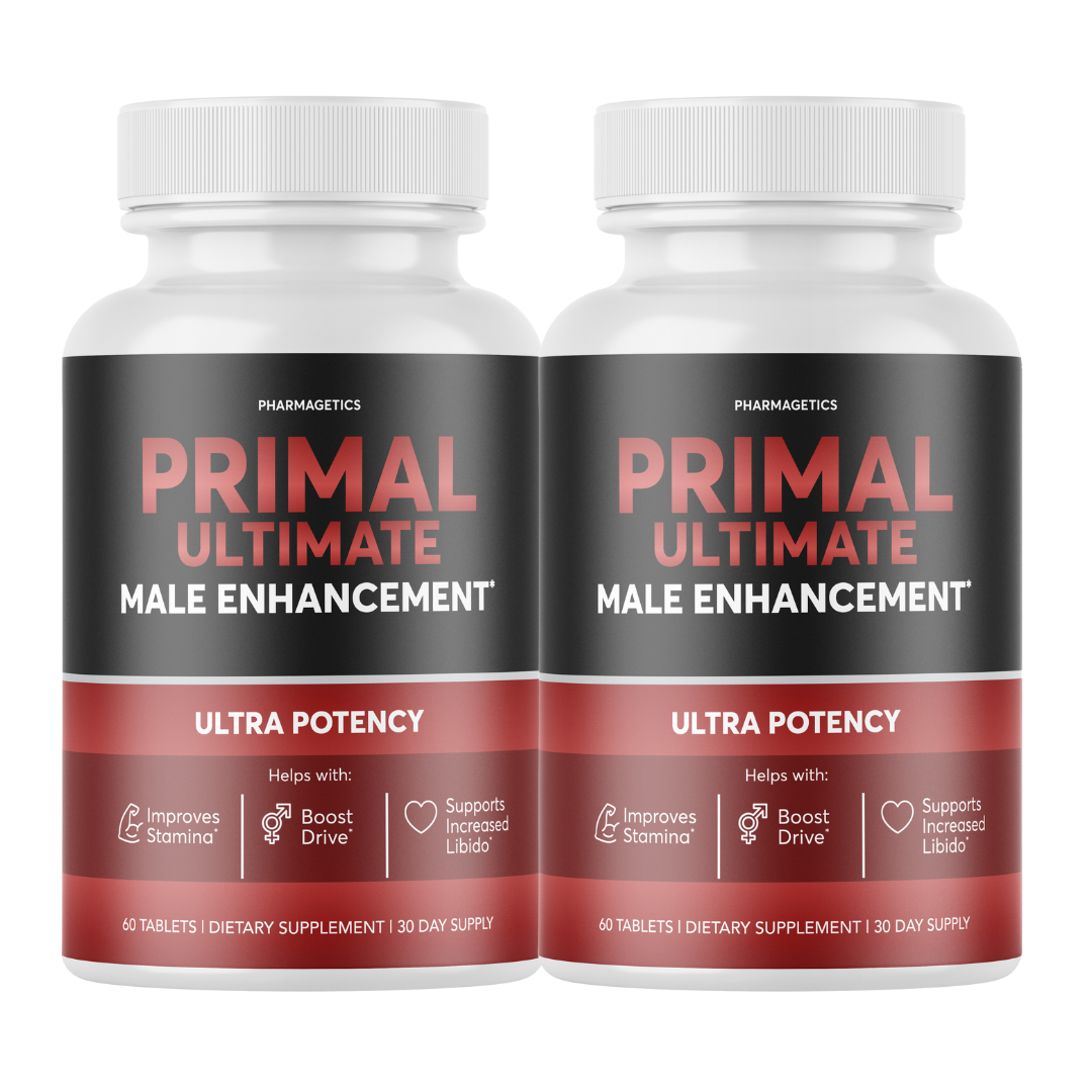 Primal Ultimate Male Enhancement Ultra Potency Boost Stamina - 2 Bottles